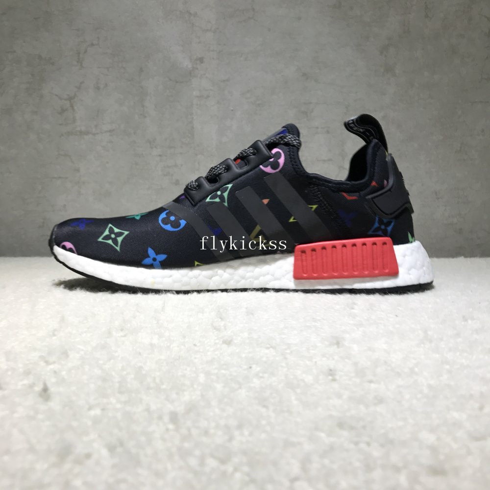 LVS x Real Boost Adidas NMD R1 Black Red Blue